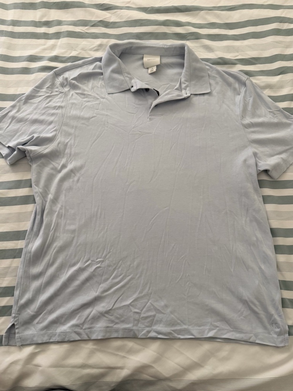 Calvin Klein Light Blue Men's Polo Shirt